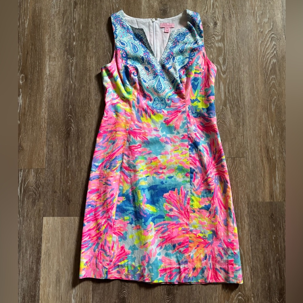 Lilly Pulitzer shift dress 00 Bright colors!